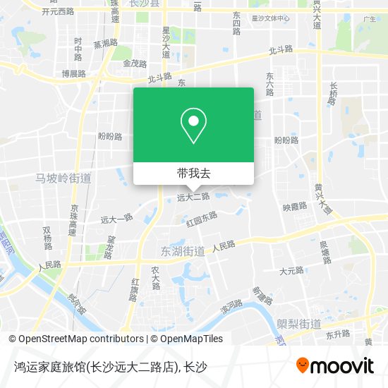 鸿运家庭旅馆(长沙远大二路店)地图