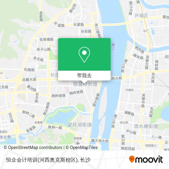 恒企会计培训(河西奥克斯校区)地图