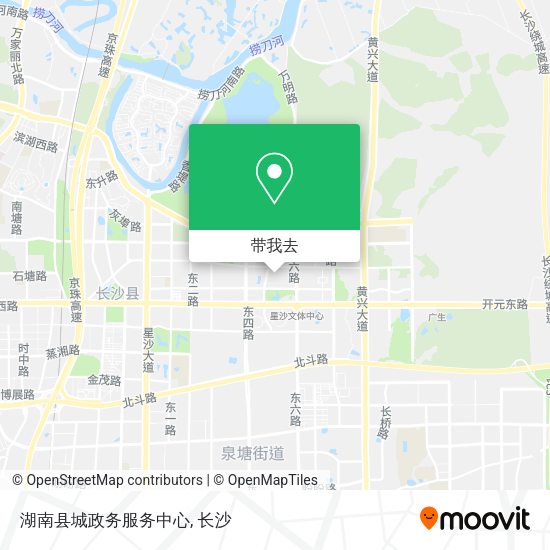 湖南县城政务服务中心地图