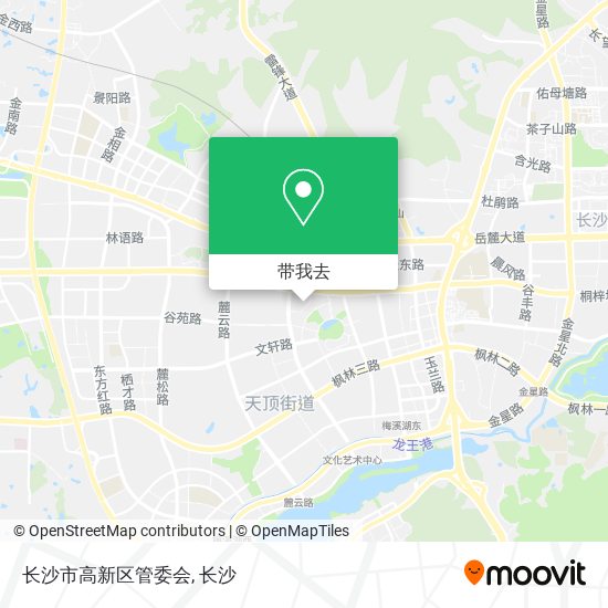 长沙市高新区管委会地图
