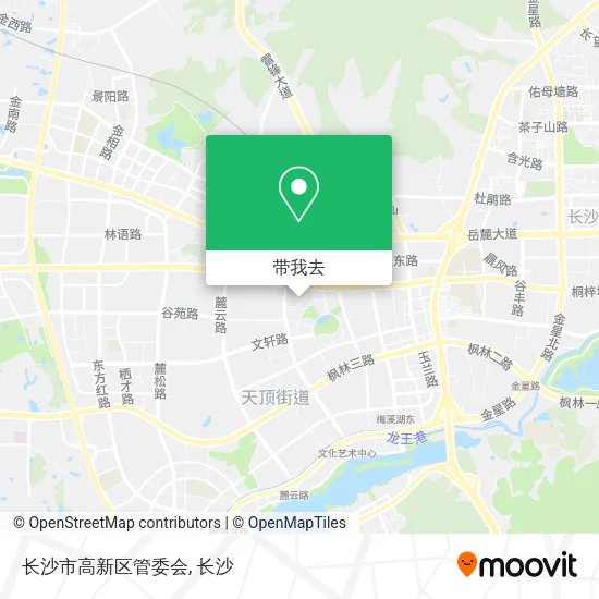 长沙市高新区管委会地图