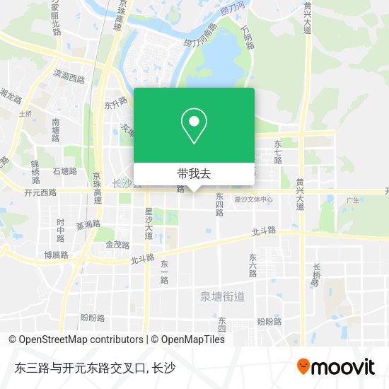 东三路与开元东路交叉口地图