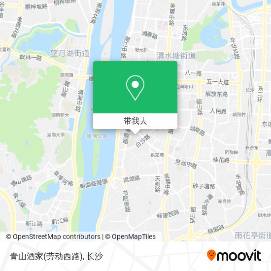 青山酒家(劳动西路)地图