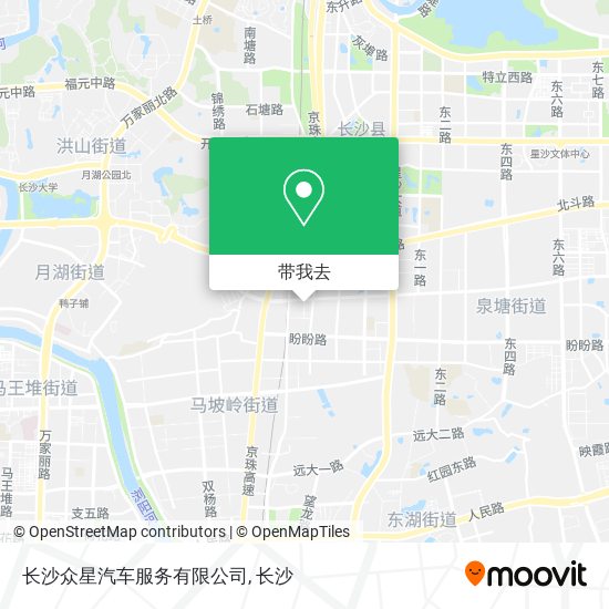 长沙众星汽车服务有限公司地图