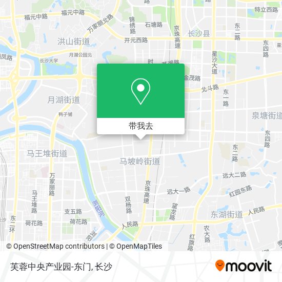 芙蓉中央产业园-东门地图