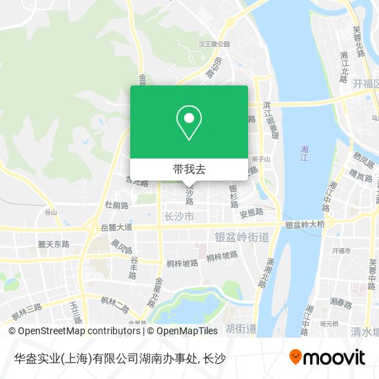 华盎实业(上海)有限公司湖南办事处地图