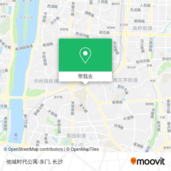 他城时代公寓-东门地图
