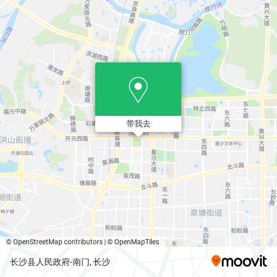 长沙县人民政府-南门地图