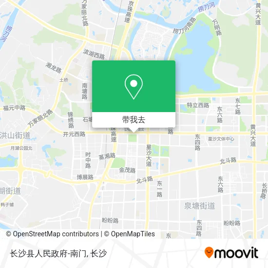 长沙县人民政府-南门地图