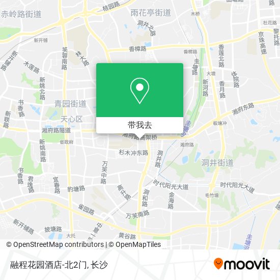 融程花园酒店-北2门地图