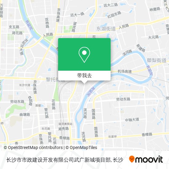 长沙市市政建设开发有限公司武广新城项目部地图