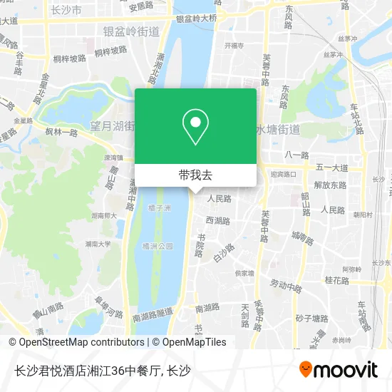 长沙君悦酒店湘江36中餐厅地图