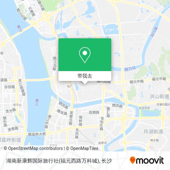 湖南新康辉国际旅行社(福元西路万科城)地图