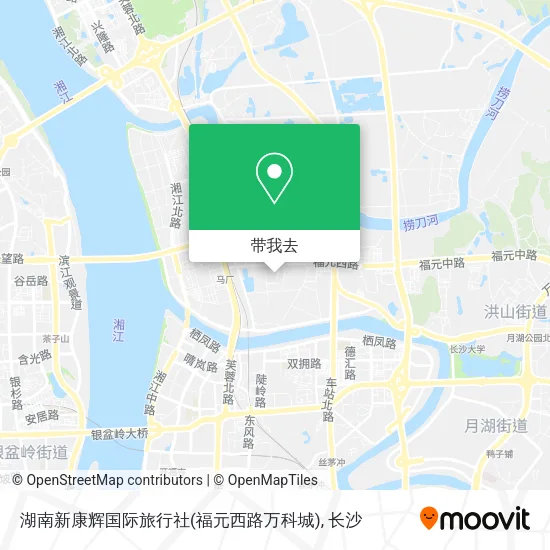 湖南新康辉国际旅行社(福元西路万科城)地图
