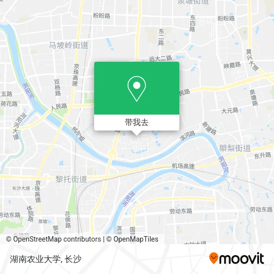 湖南农业大学地图