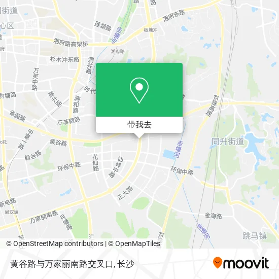 黄谷路与万家丽南路交叉口地图