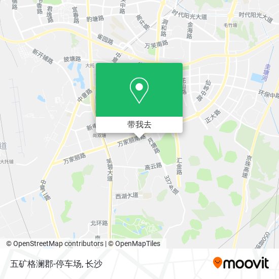 五矿格澜郡-停车场地图