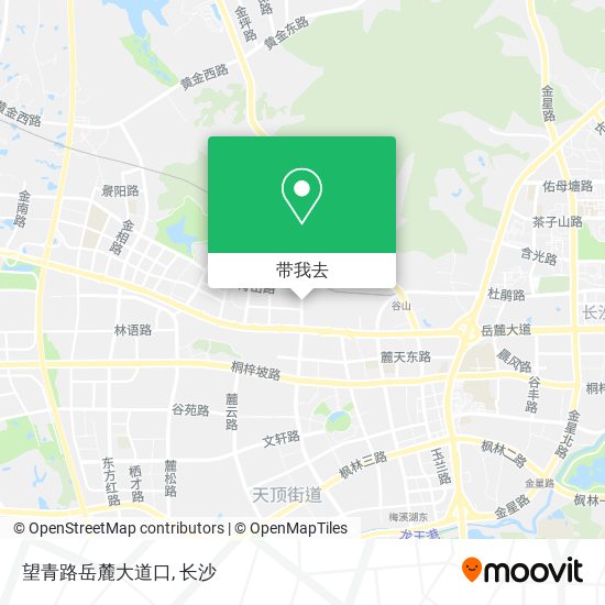 望青路岳麓大道口地图