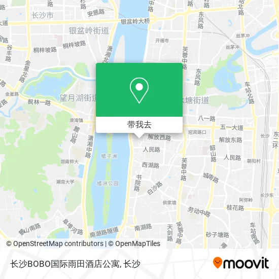 长沙BOBO国际雨田酒店公寓地图