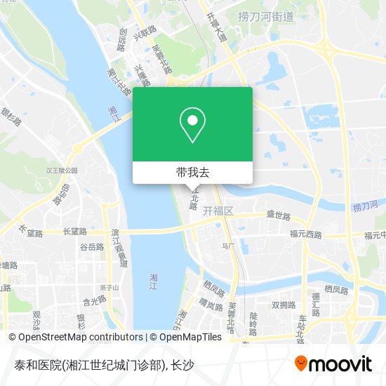 泰和医院(湘江世纪城门诊部)地图