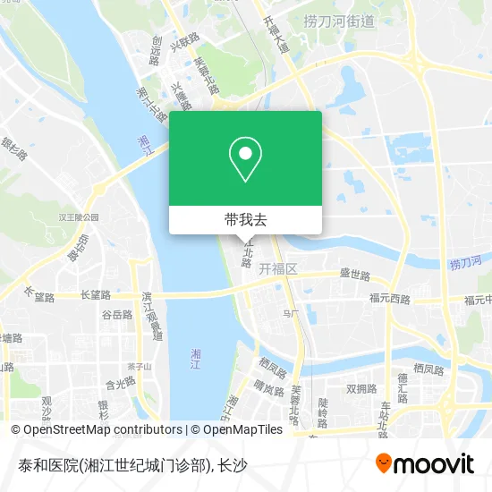 泰和医院(湘江世纪城门诊部)地图