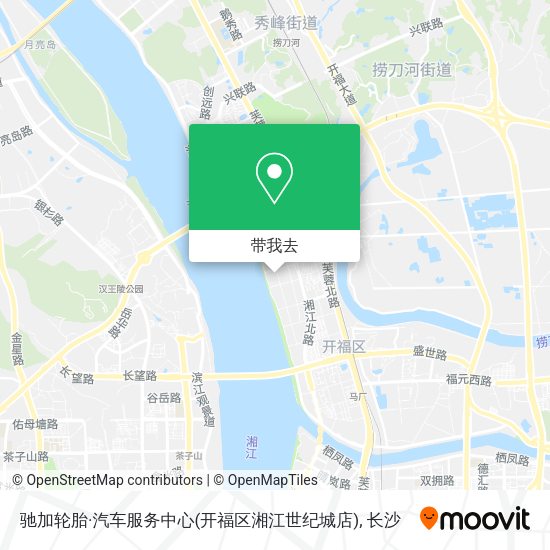 驰加轮胎·汽车服务中心(开福区湘江世纪城店)地图