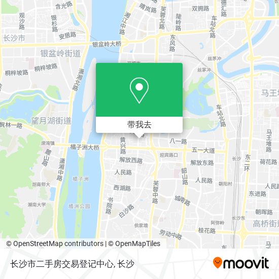 长沙市二手房交易登记中心地图