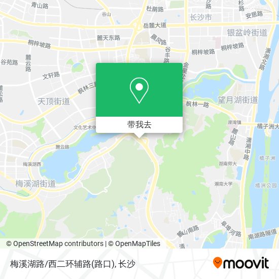 梅溪湖路/西二环辅路(路口)地图