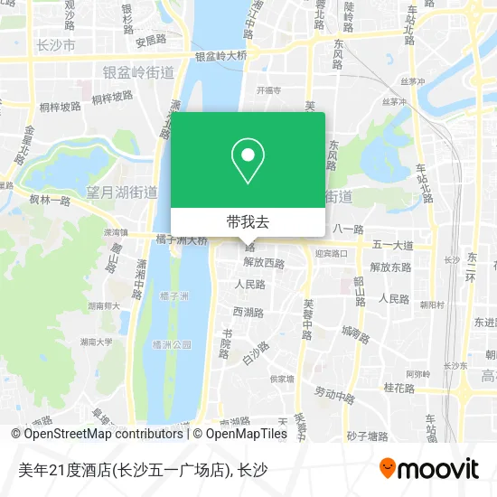 美年21度酒店(长沙五一广场店)地图