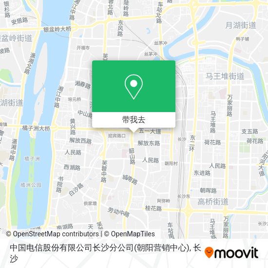 中国电信股份有限公司长沙分公司(朝阳营销中心)地图