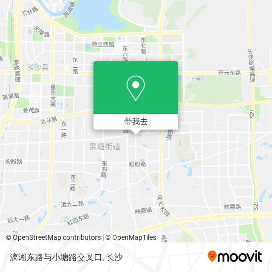 漓湘东路与小塘路交叉口地图