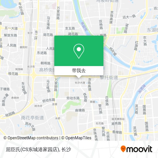 屈臣氏(CS东城港家园店)地图