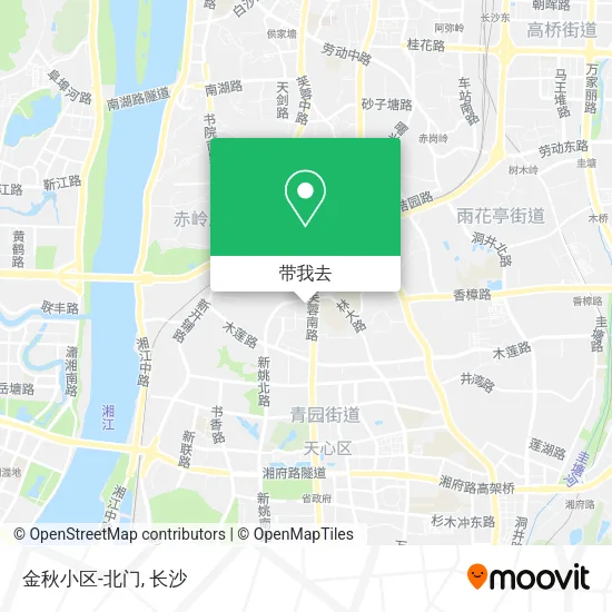 金秋小区-北门地图