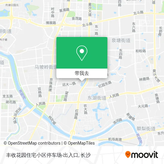 丰收花园住宅小区停车场-出入口地图