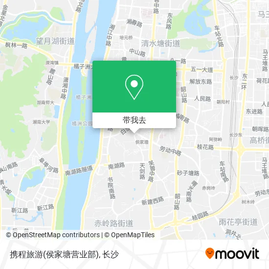 携程旅游(侯家塘营业部)地图