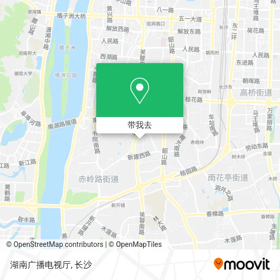 湖南广播电视厅地图