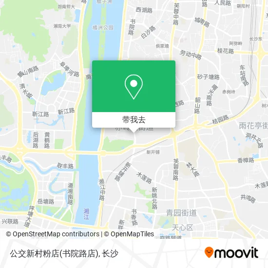 公交新村粉店(书院路店)地图