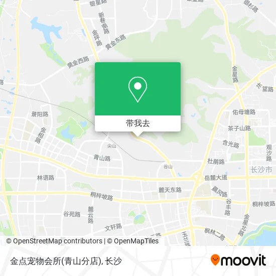 金点宠物会所(青山分店)地图