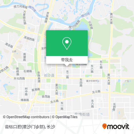 齿钰口腔(星沙门诊部)地图