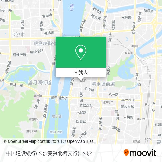 中国建设银行(长沙黄兴北路支行)地图