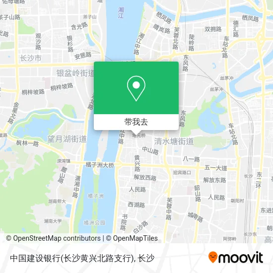 中国建设银行(长沙黄兴北路支行)地图