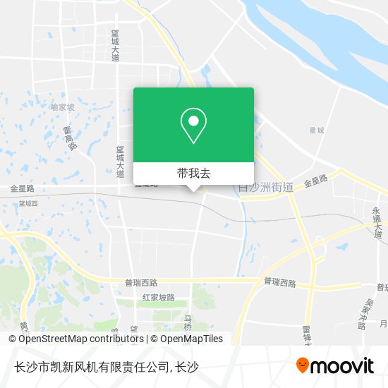 长沙市凯新风机有限责任公司地图