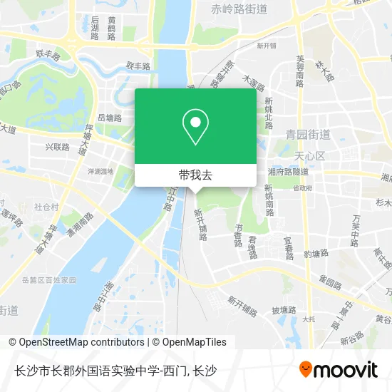 长沙市长郡外国语实验中学-西门地图