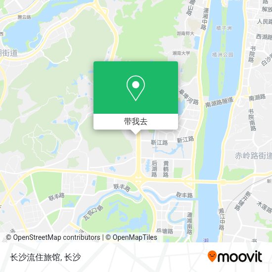 长沙流住旅馆地图