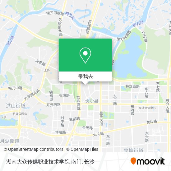 湖南大众传媒职业技术学院-南门地图