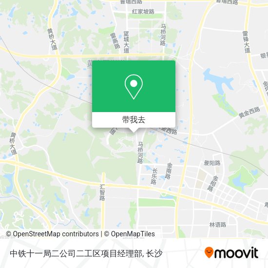 中铁十一局二公司二工区项目经理部地图