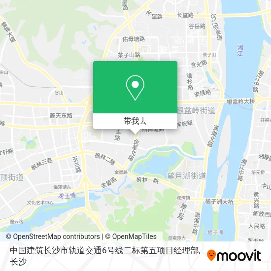 中国建筑长沙市轨道交通6号线二标第五项目经理部地图