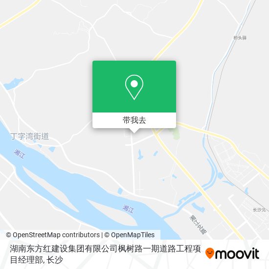 湖南东方红建设集团有限公司枫树路一期道路工程项目经理部地图