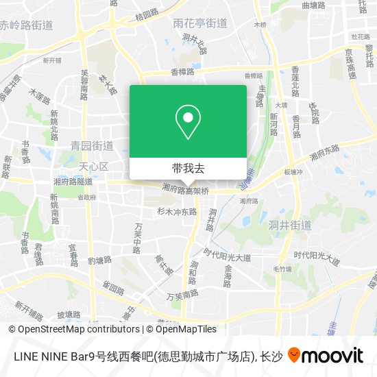 LINE NINE Bar9号线西餐吧(德思勤城市广场店)地图