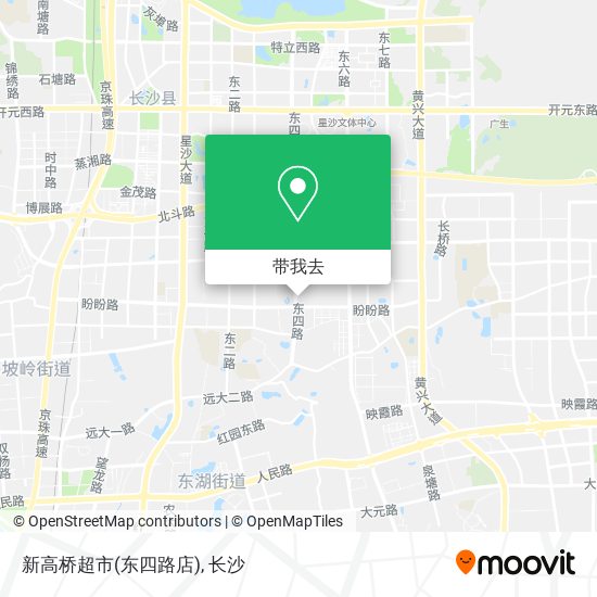 新高桥超市(东四路店)地图